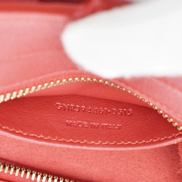 SAINT LAURENT YSL Logo Cabas 2 Way Hand Bag Leather Red GHW Italy 29KB315 - Picture 13 of 16